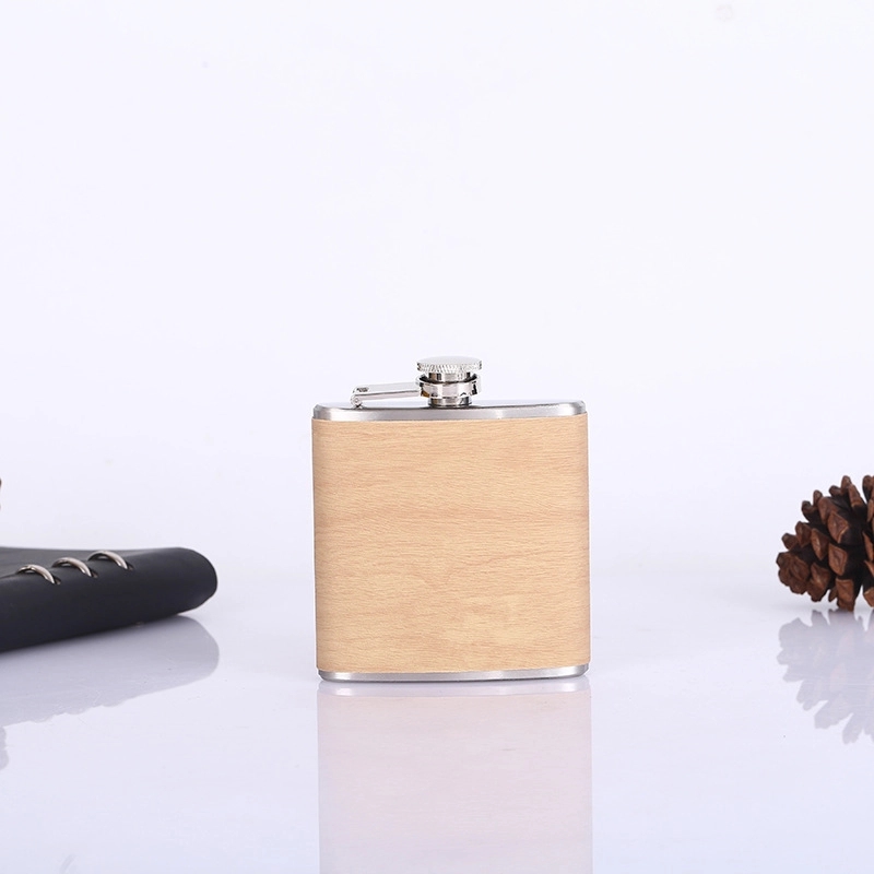 Customizable 6 oz Stainless Steel Liquor Flask Gift Set 2