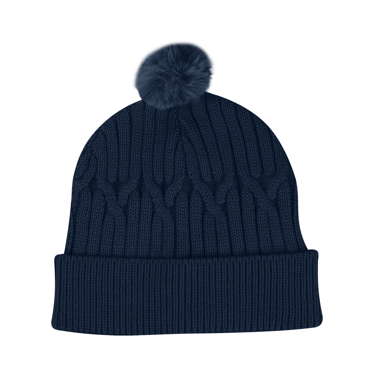 Courtney Cable Knit rPET Pom Beanie 7