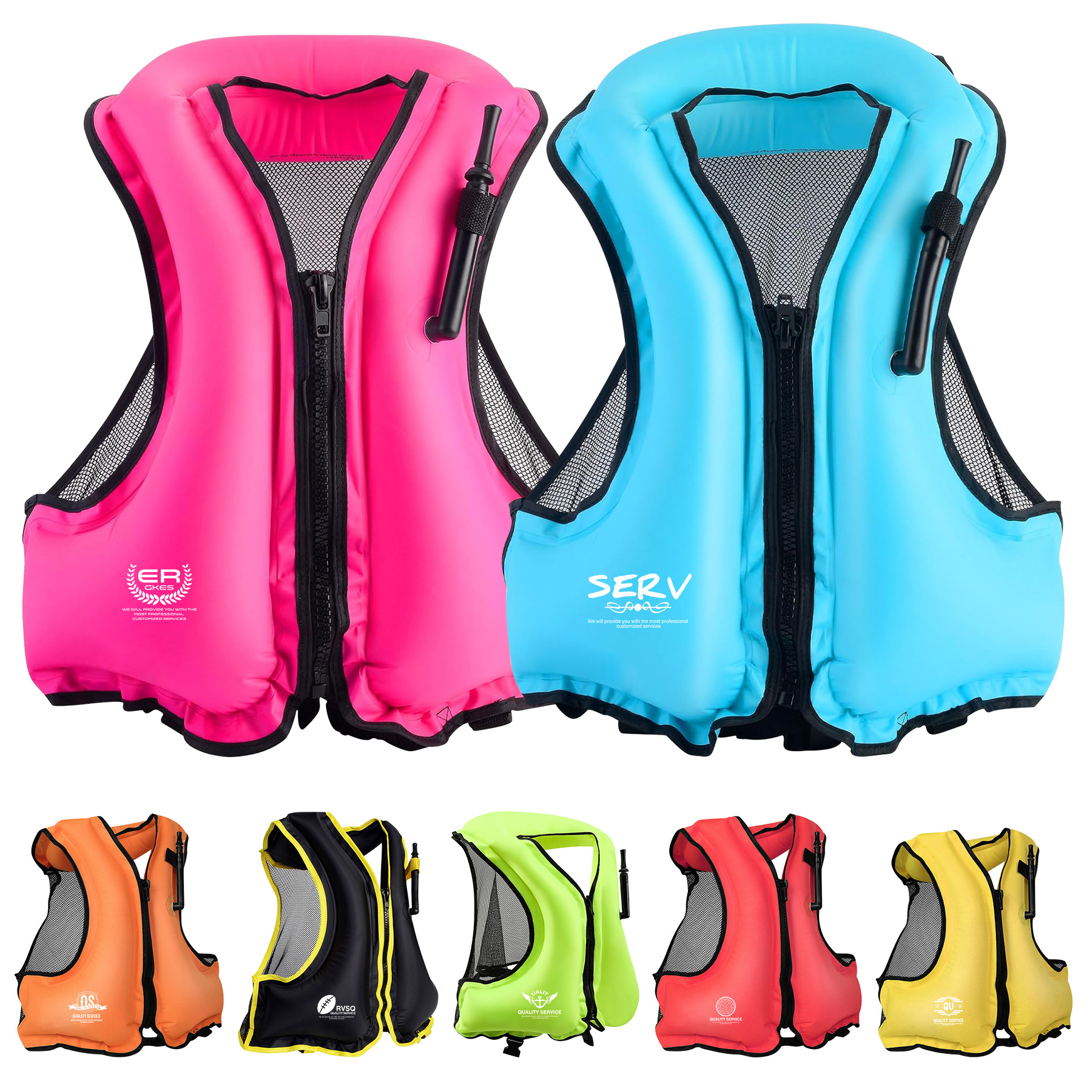 Portable Inflatable Swim Vest Jackets 3