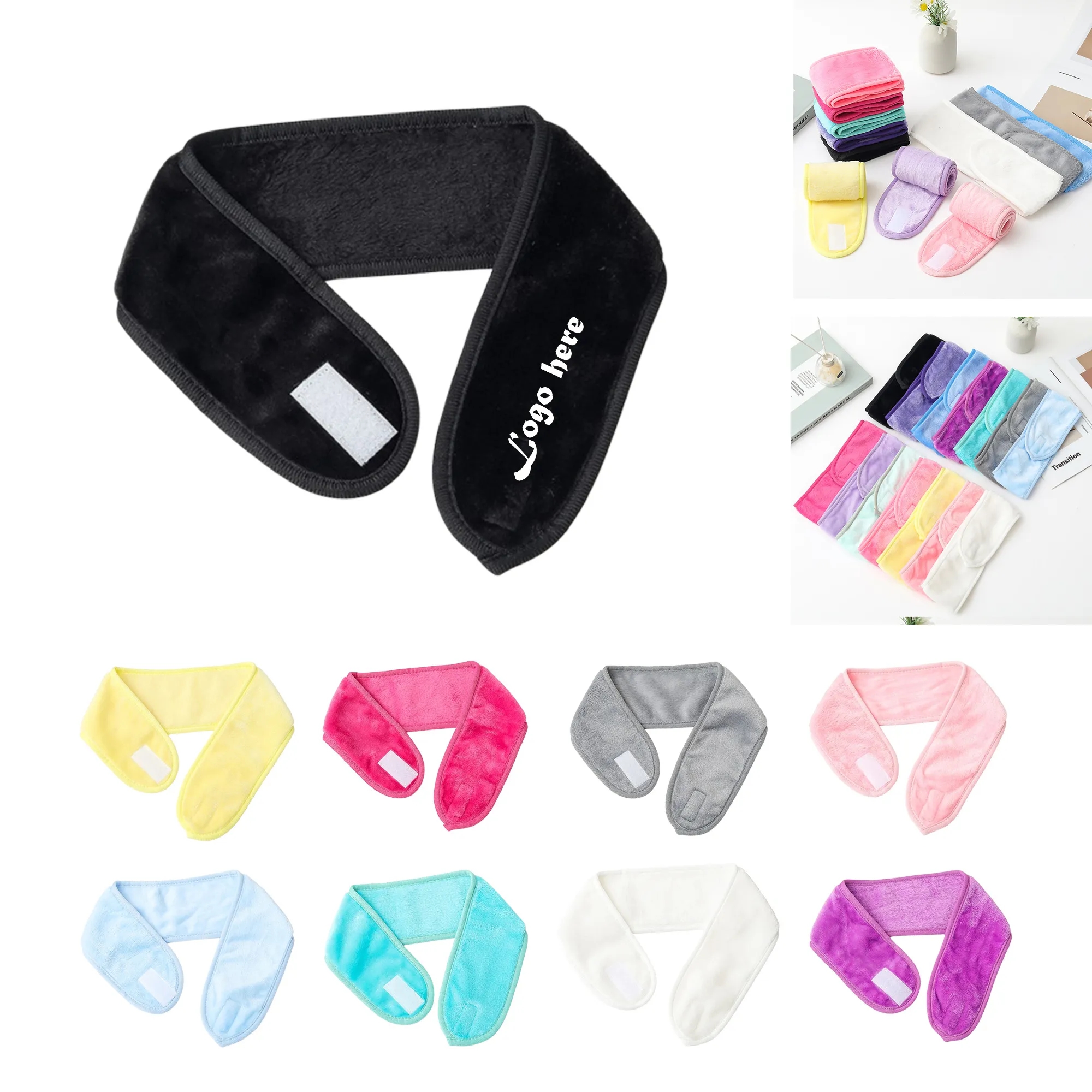 Makeup Band SPA Hair Wrap Yoga Headband For Women MOQ100 9