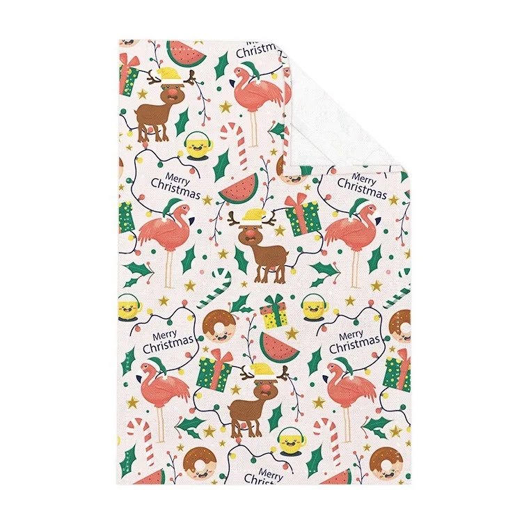 45%Cotton and 55%Linen Printed Tea Towel 6