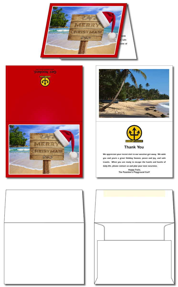 Greeting Card - 4x5.5 Folded with Envelopes – UV-Coated (1S) – 10 pt. 1