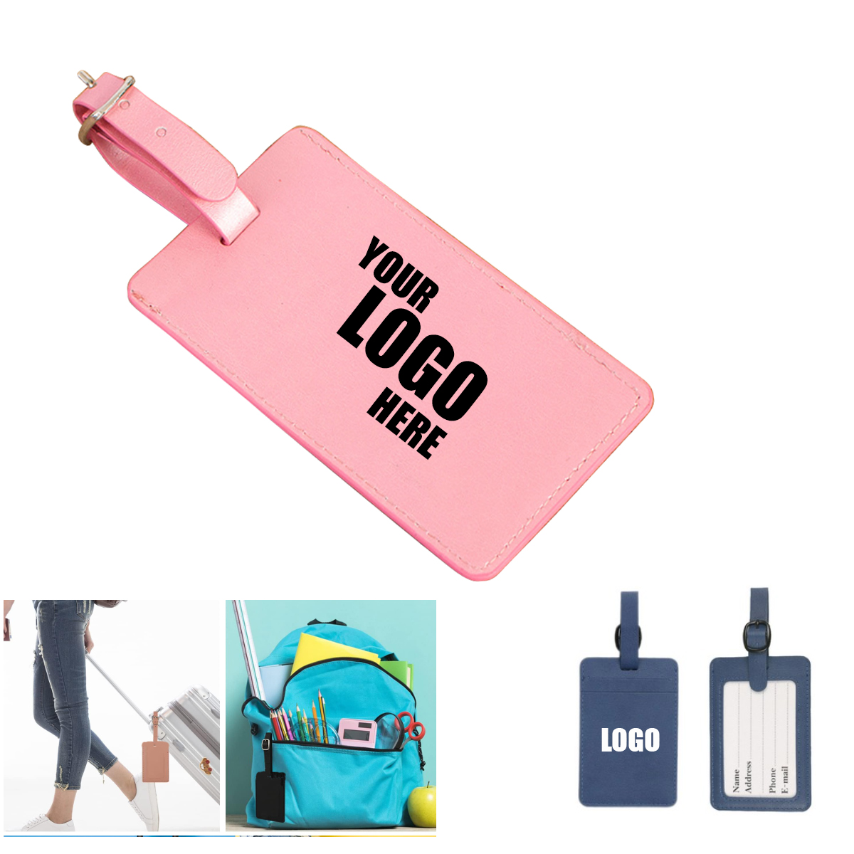 PU Leather Luggage Tag 1