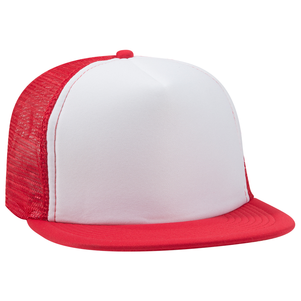 OTTO CAP® OTTO SNAP 5 Panel High Crown Mesh Back Trucker Snapback Hat 9