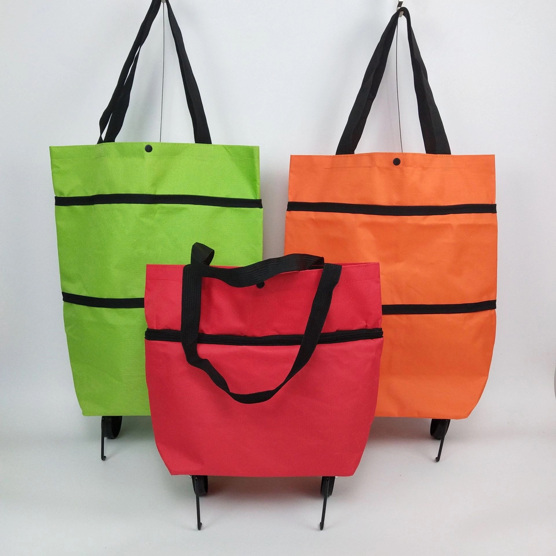 Folding Shopping Bag Collapsible Trolley with Wheels 11