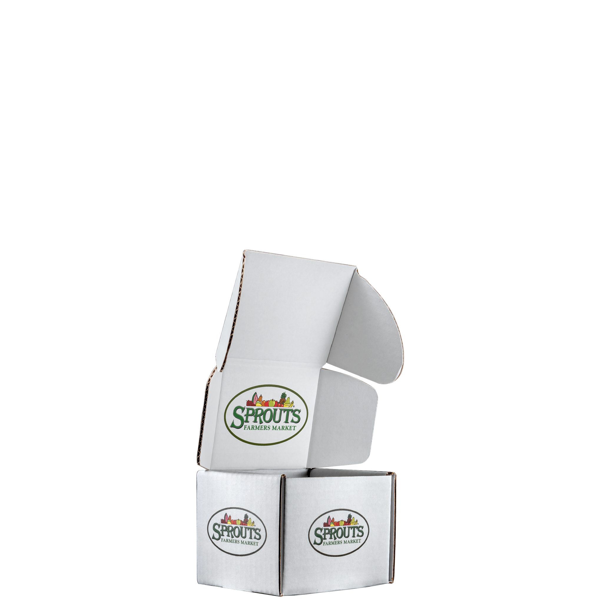 Mailing Box, B-Flute5" x 4" x 4" - White - B - 080 sq in 4