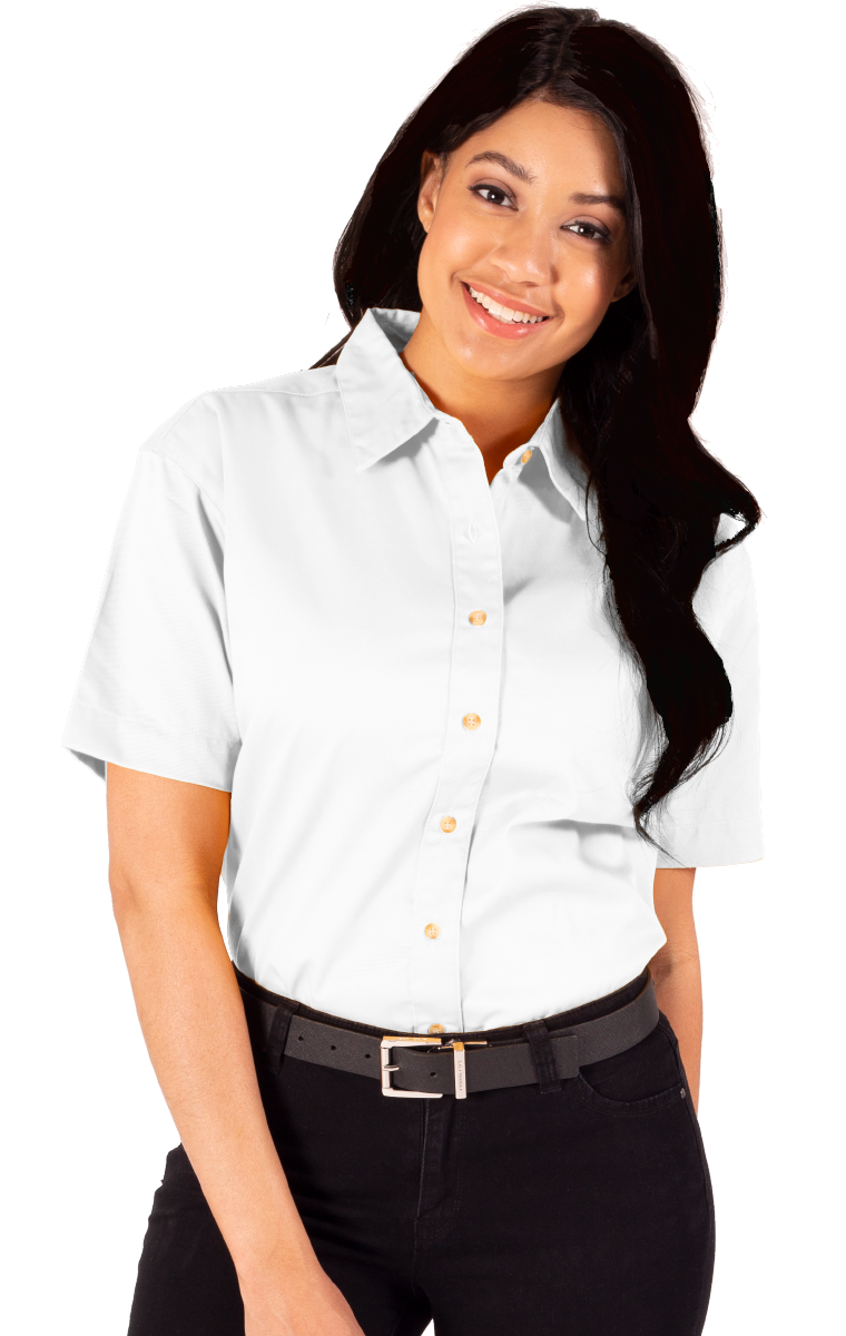 Ladies' Scotchgard Twill Short-Sleeve Shirt 37