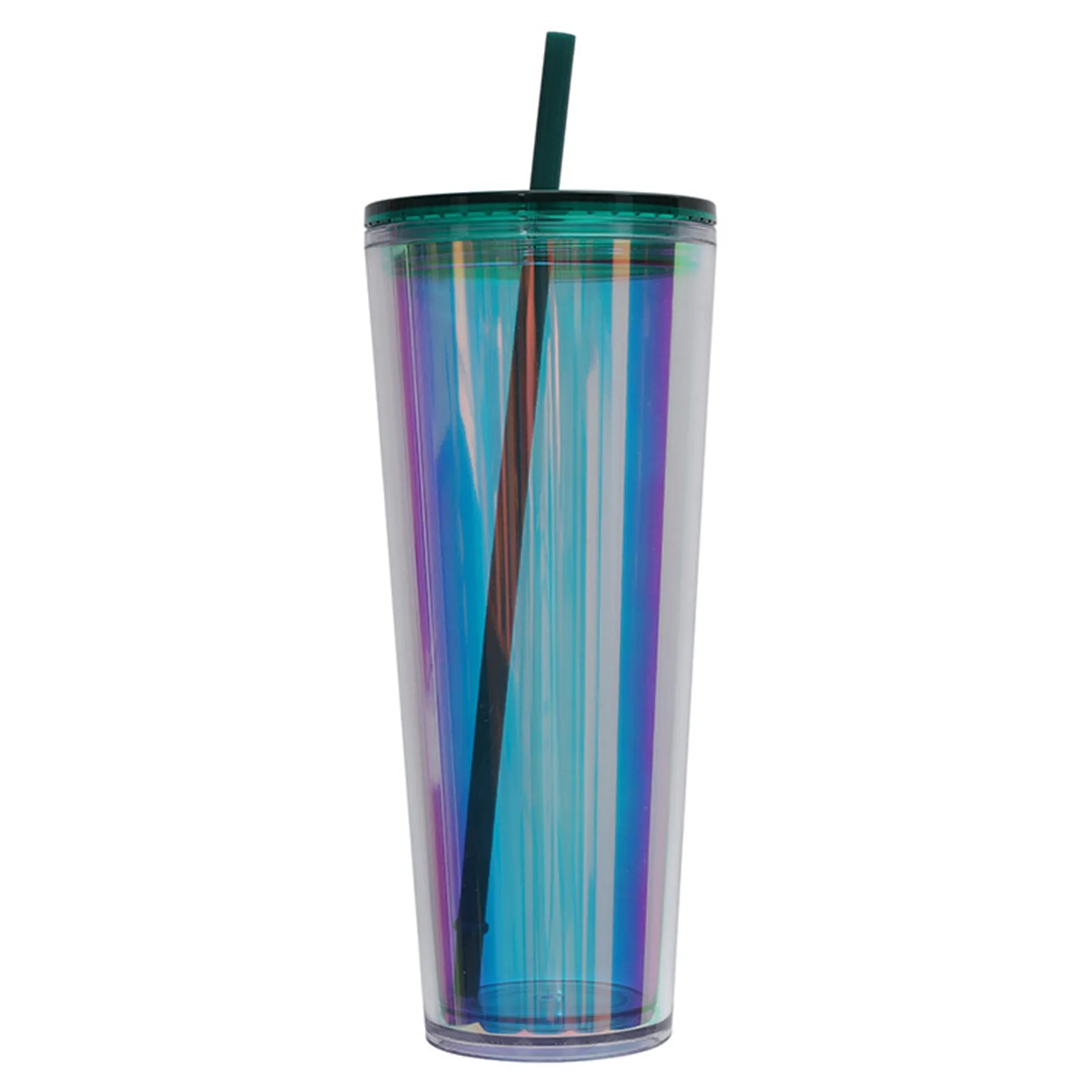 24 Oz. Laser Double Wall Plastic Straw Cup 9