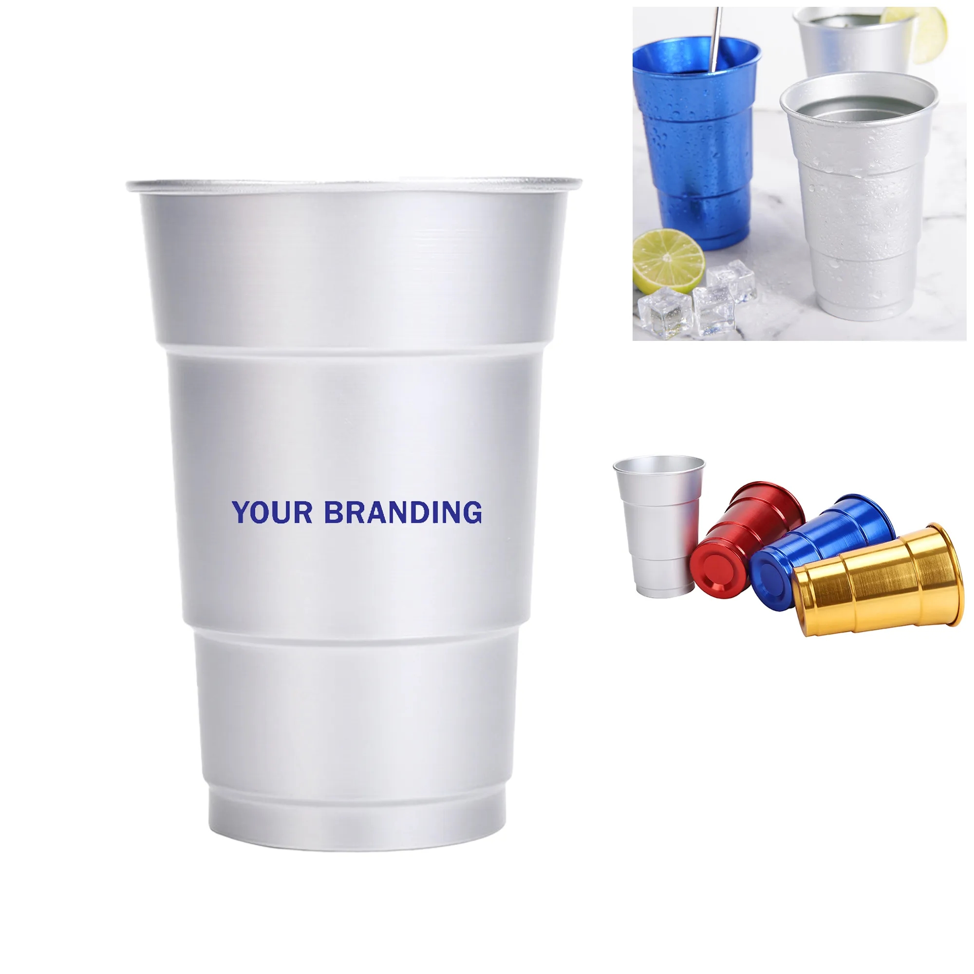 16 oz Aluminum Drinking Cup 1