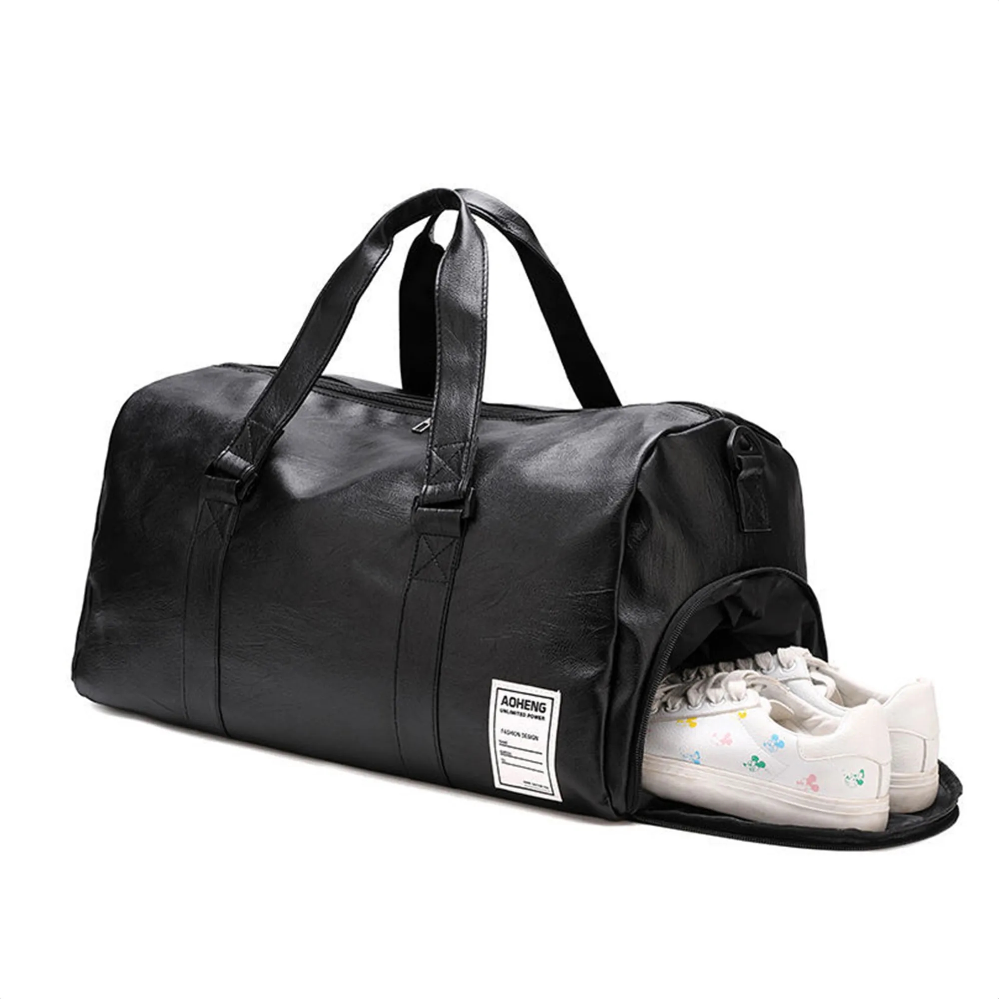 Oversized Eco-Friendly PU Leather Waterproof Duffel Bag 2