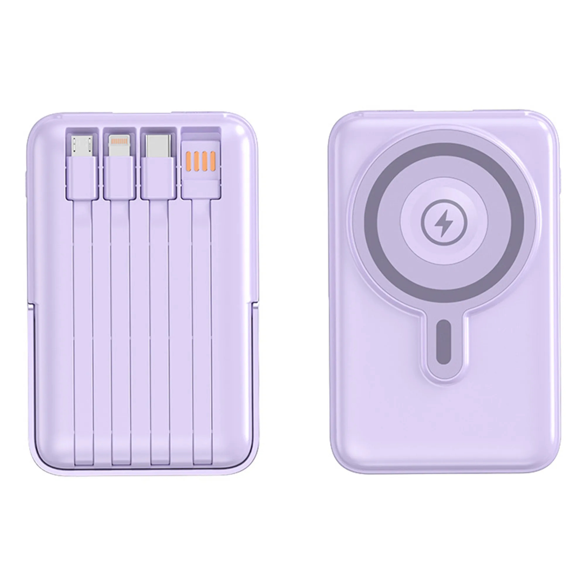 Full Color Magnetic Wireless Charger With Cable 6