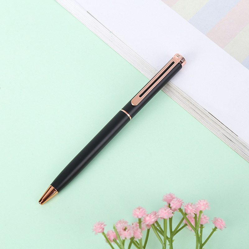 Slim Twisting Metal Ballpoint Pens 12