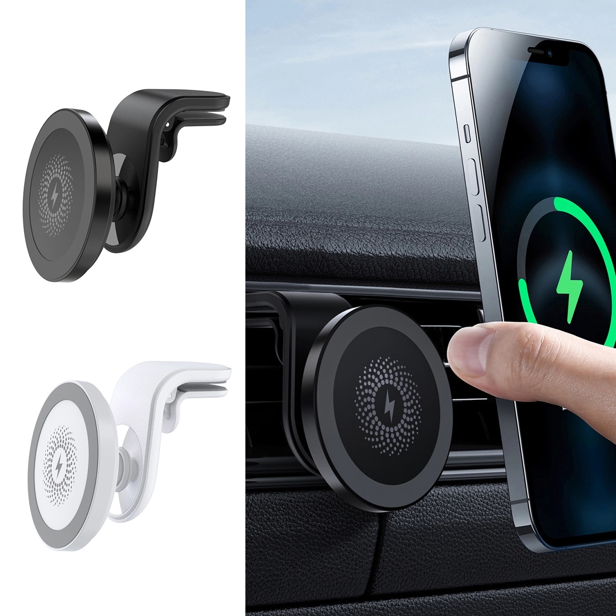 Magnetic Car Mounted Wireless Charger 2