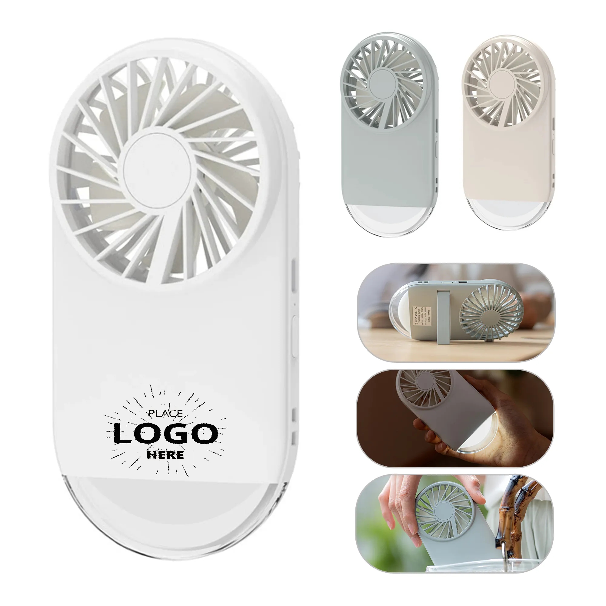 Portable Mini Fan with LED Light 3