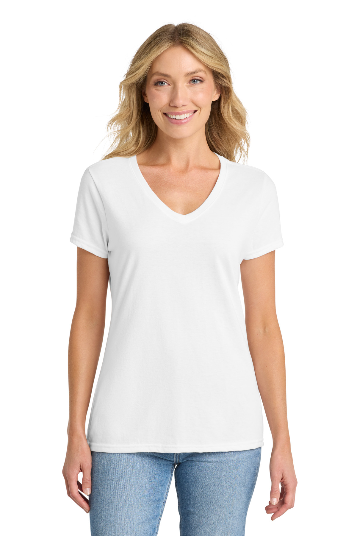 Port & Co Women's Fan Favorite Blend V-Neck Tee. LPC455V 14