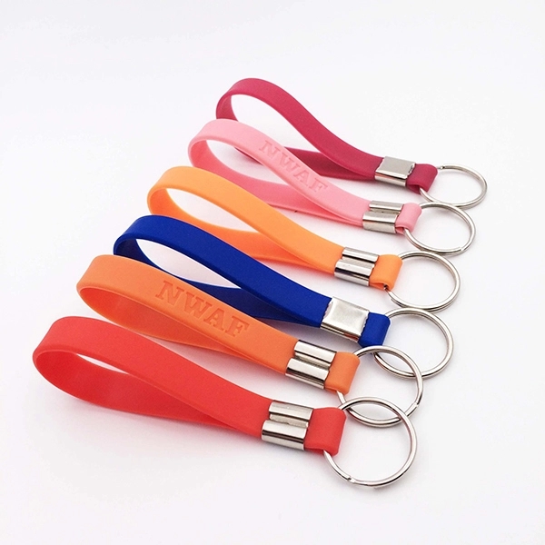 Silicone wristband keychain 1