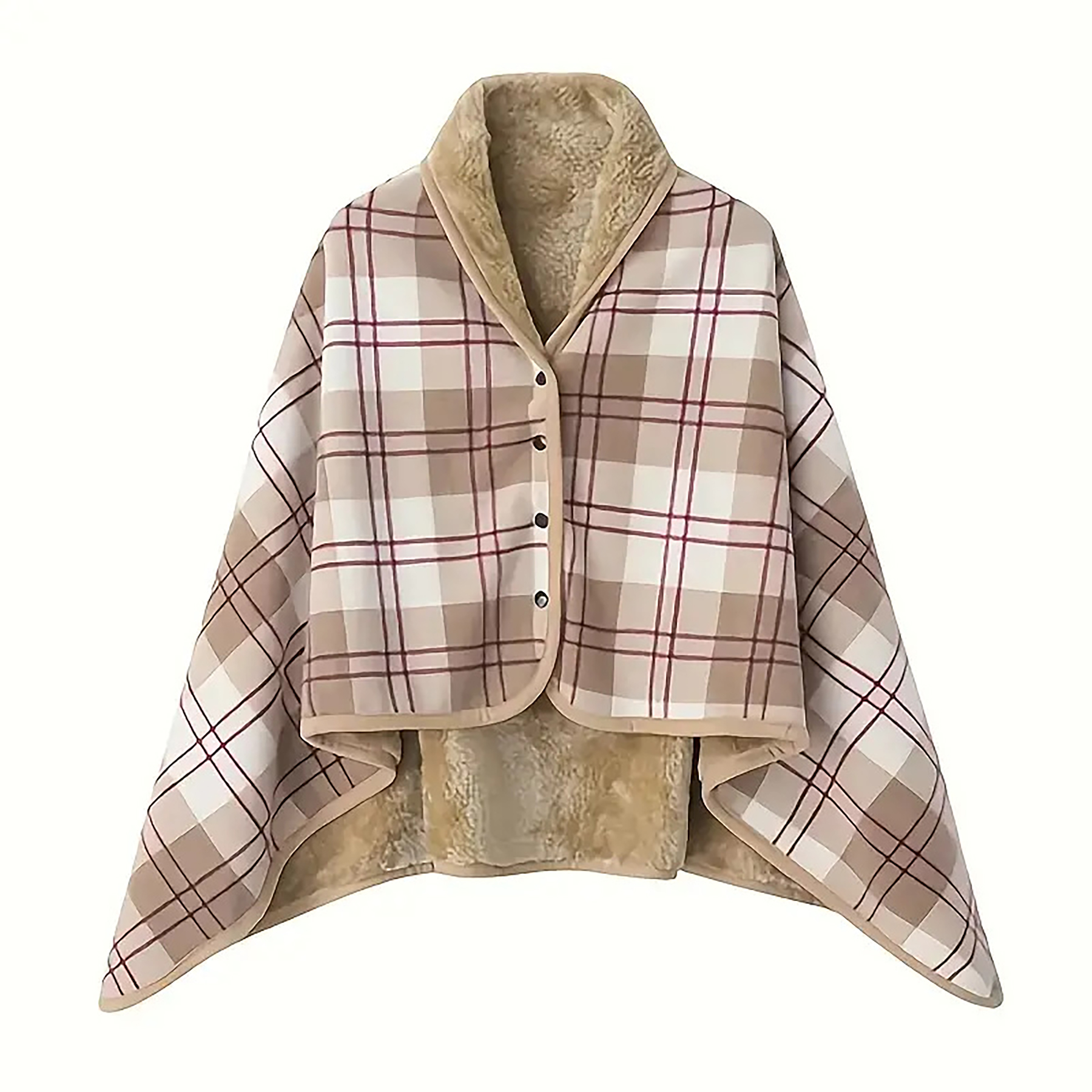 Plaid Flannel Wearable Blanket 2