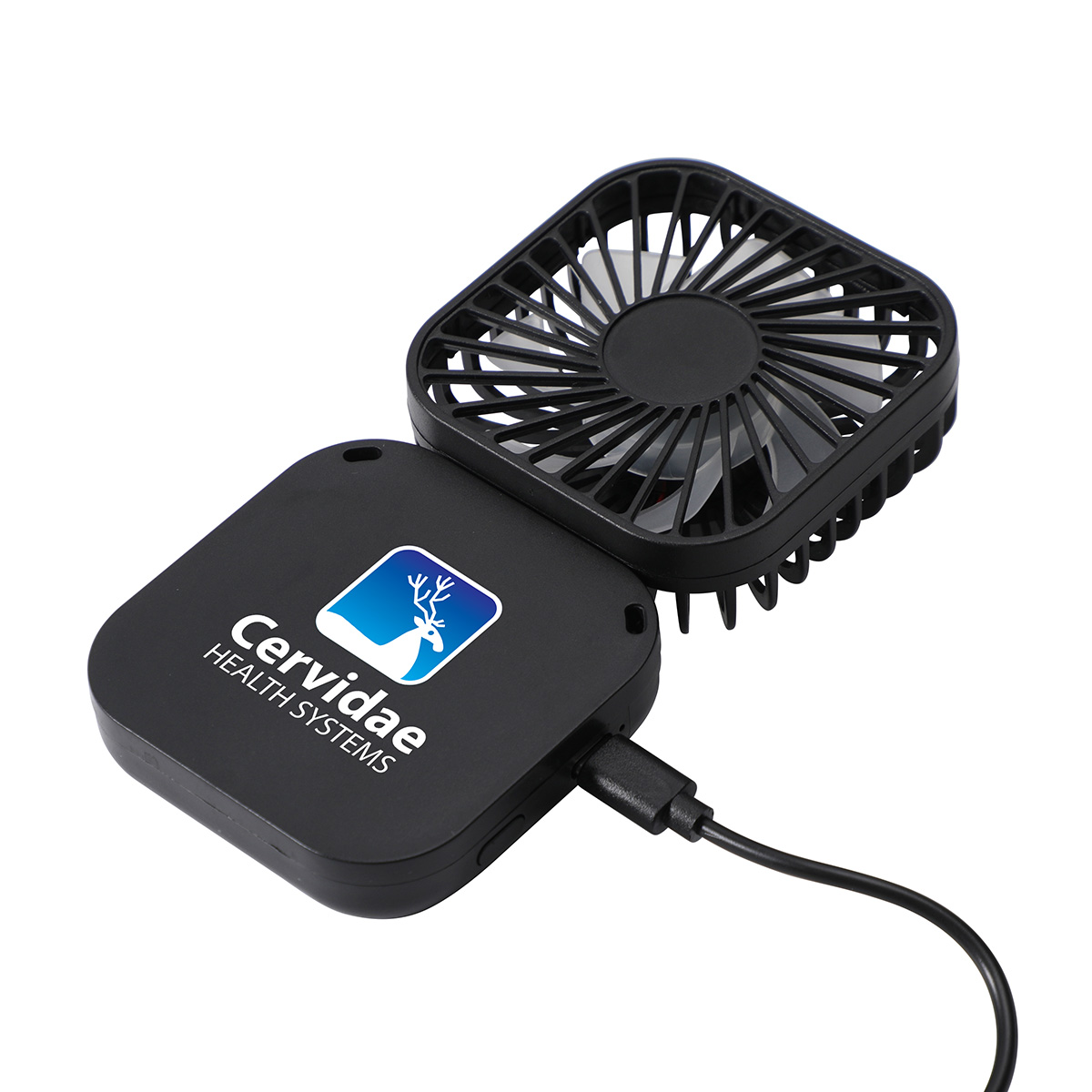 Whirlwind Mini Folding Rechargeable Fan with Lanyard 16