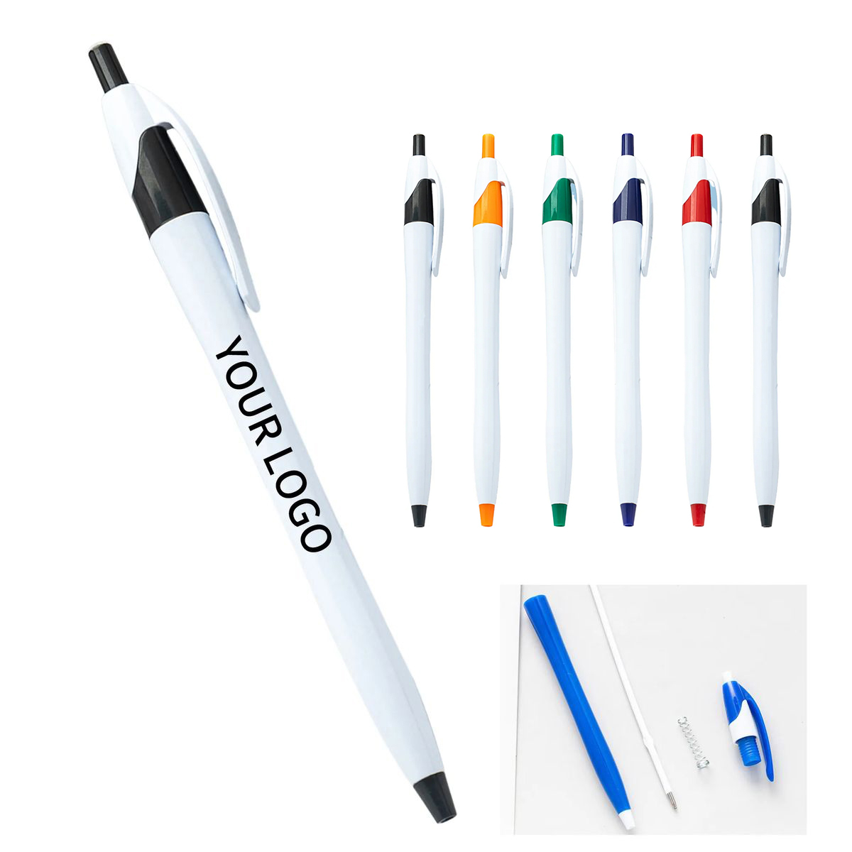 Plastic Durable Daily Use Retractable Pen 3
