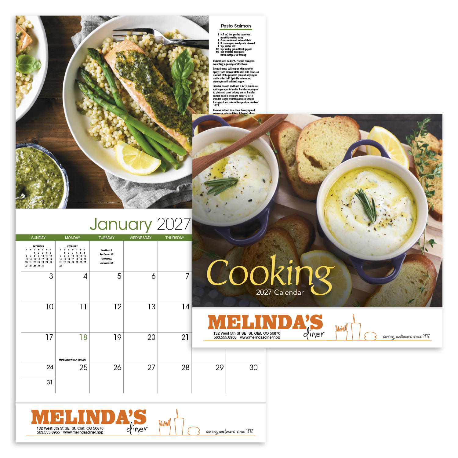 HotLine® Products Cooking Appointment Calendar - Stapled 50