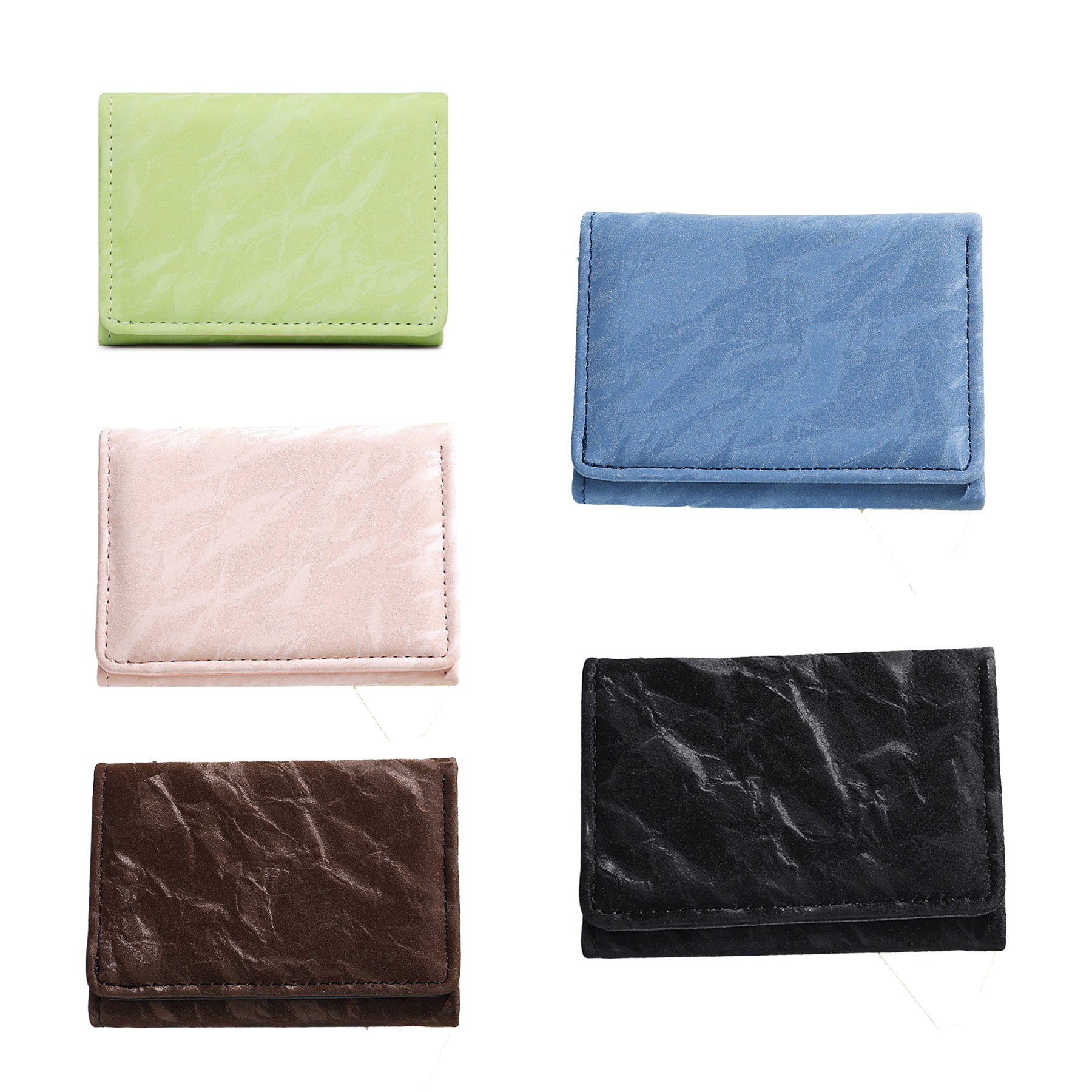 Macaron Wave Pattern Fashion Student Coin Purse 2