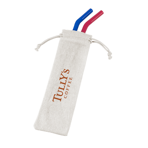 Reusable Stainless Steel Two Straw Set 19