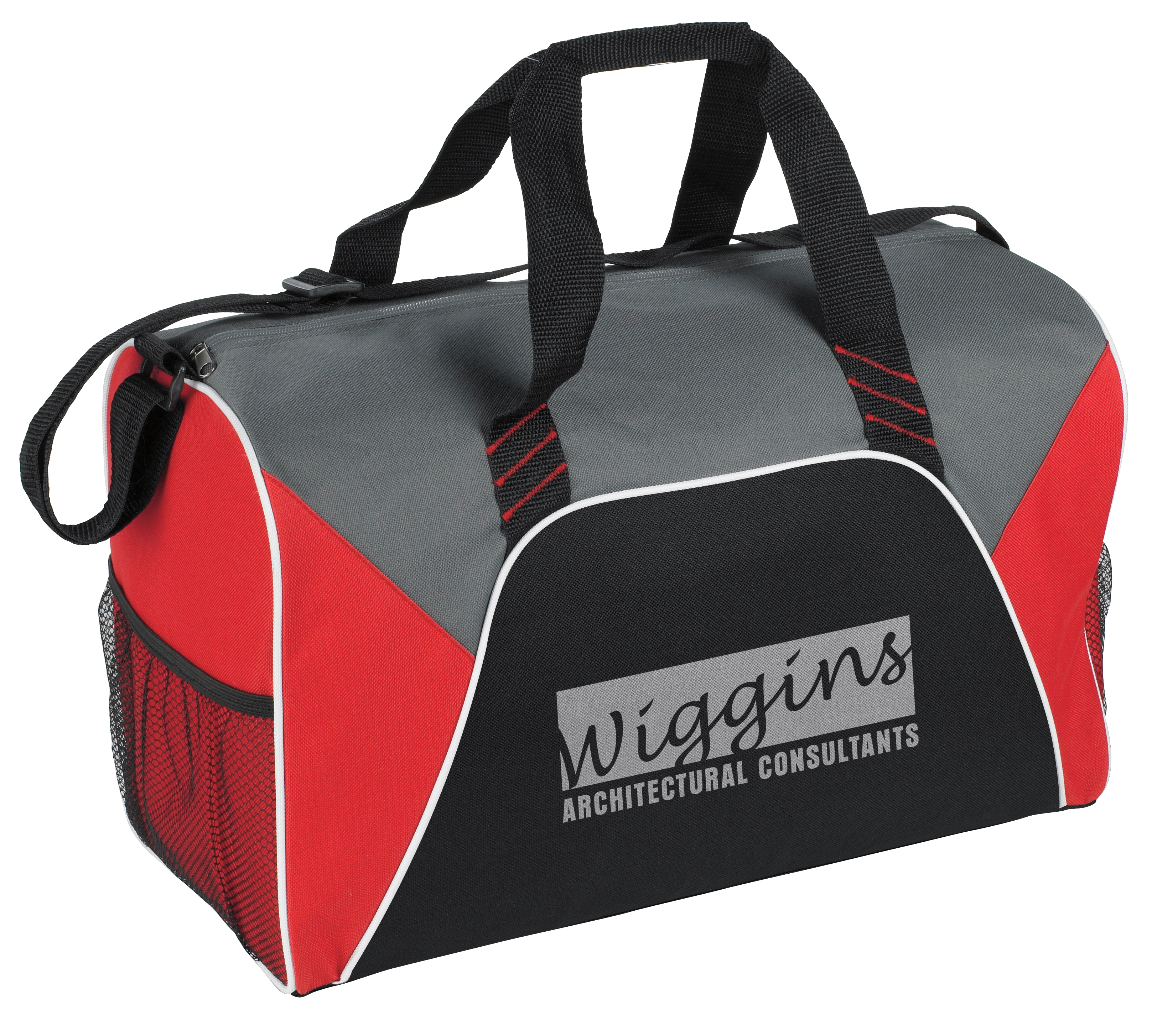 Color Panel Sport Duffel, custom duffel bag with logo imprint 6
