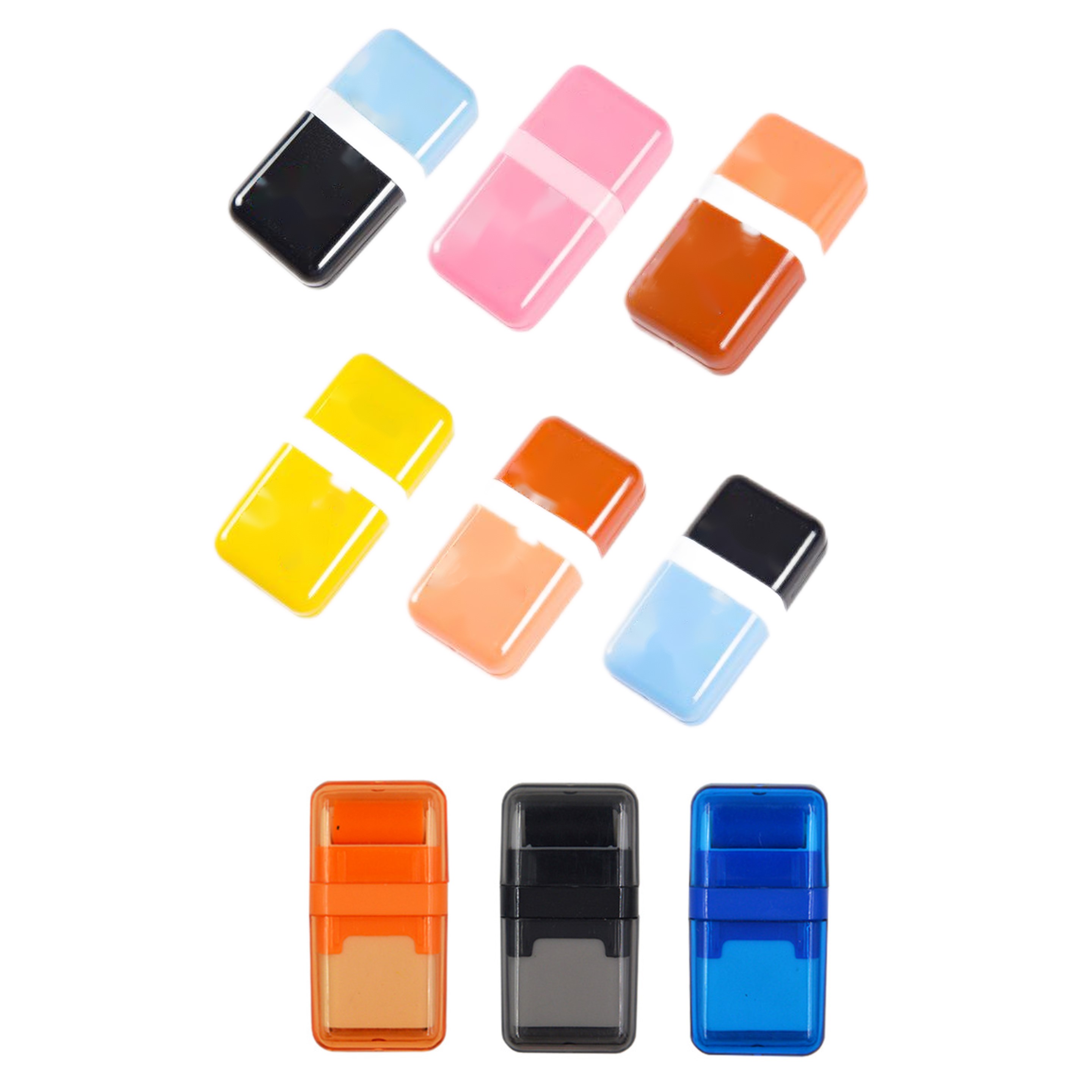 Kids Eraser with Cover and Shaving Roller (direct import) 3