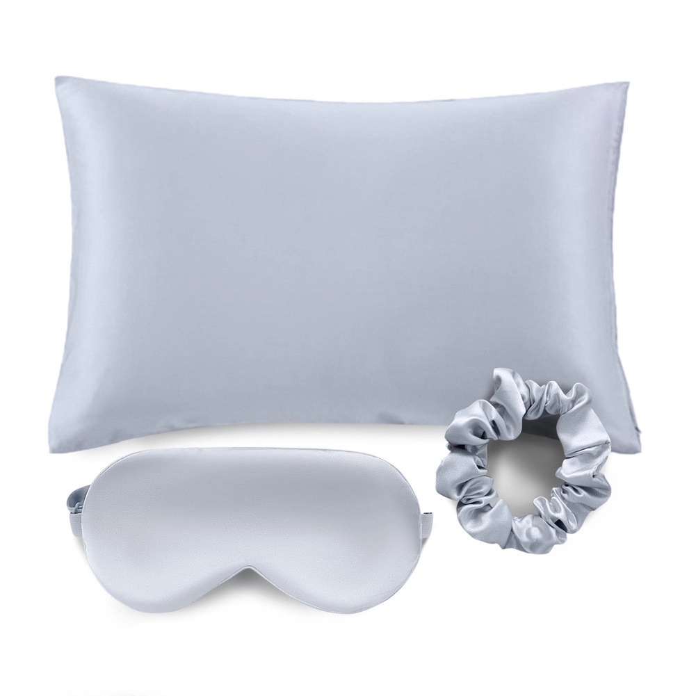 Silky Satin Pillow Covers with Hidden Zipper Set of 3 28