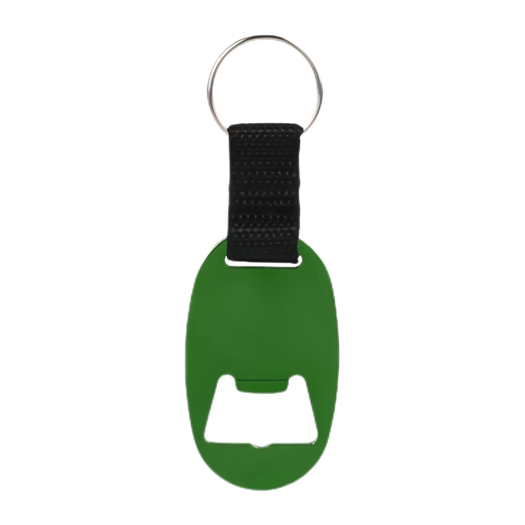 Oval Bottle Opener Keychain w/ Strap 12