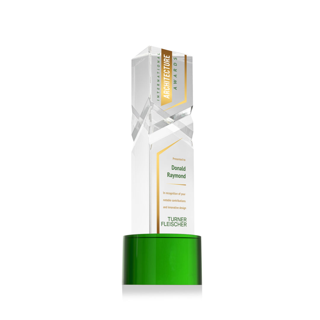 Oakham VividPrint™ Award on Marvel Base - Green 13