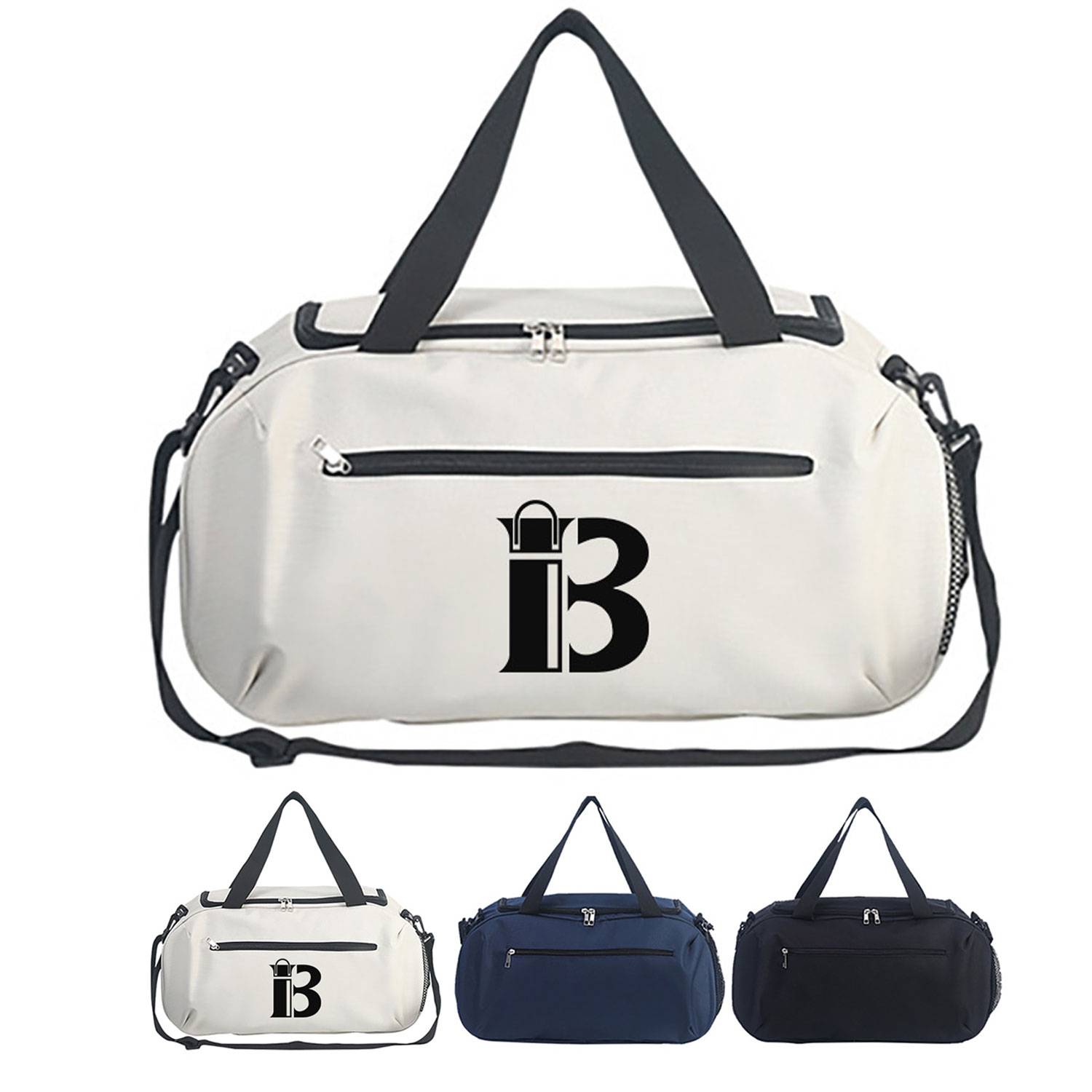 Solid color travel sports and fitness bag 1