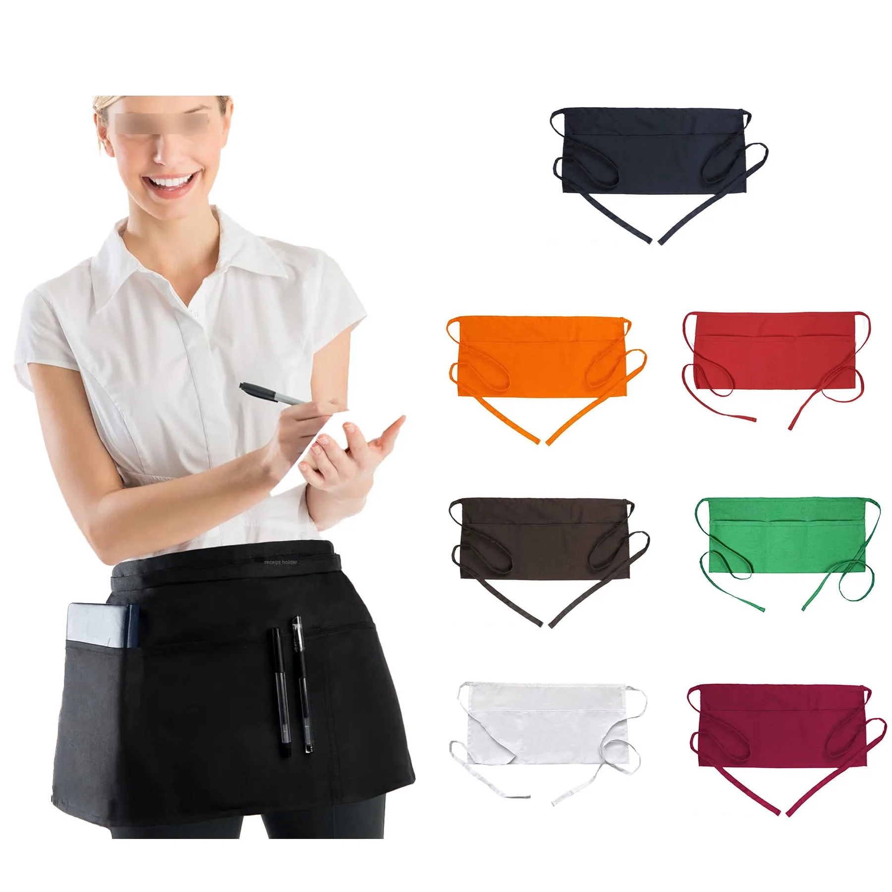 Waiter's Apron with 3 Pockets 4
