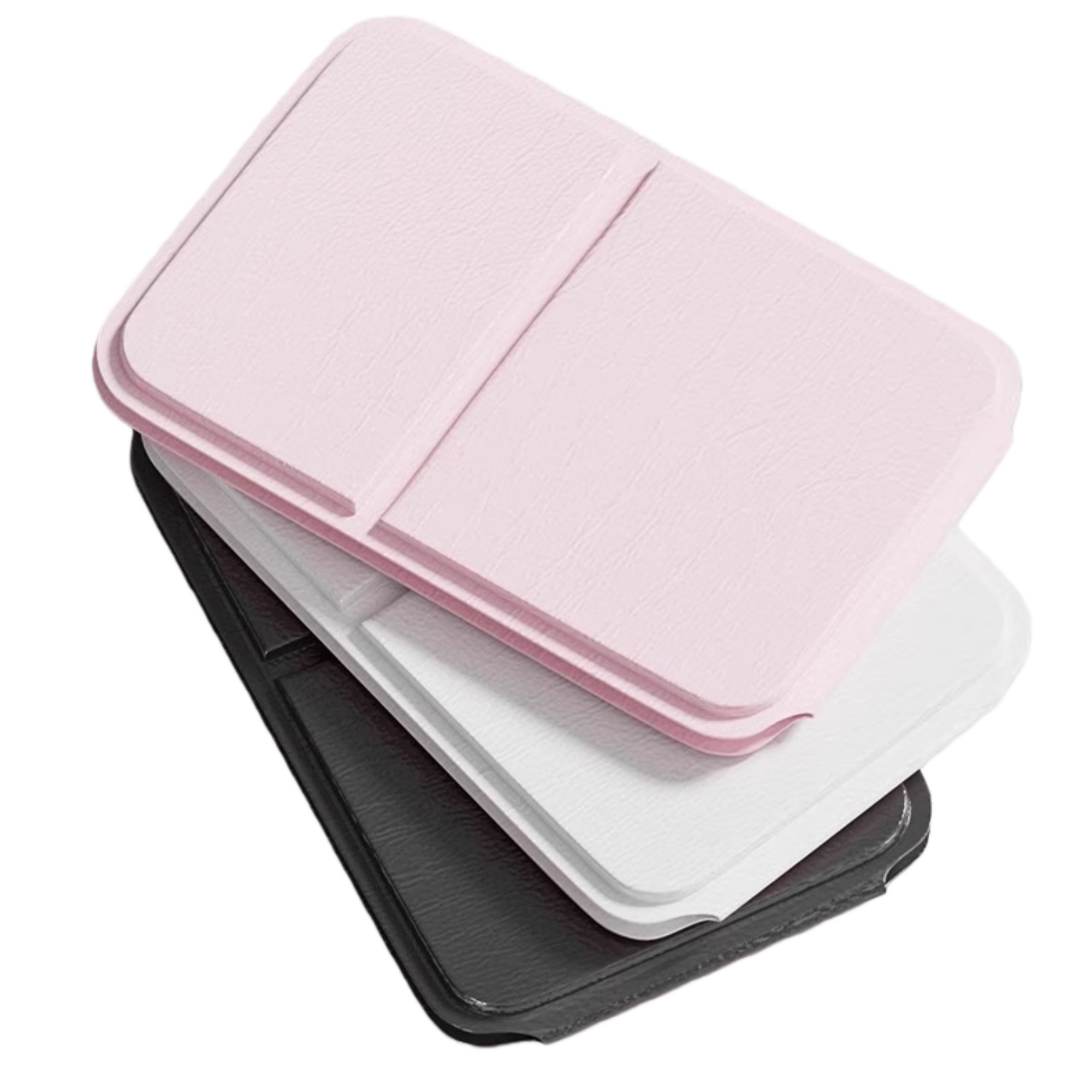 Foldable PU & Glass Portable Makeup Mirror 2