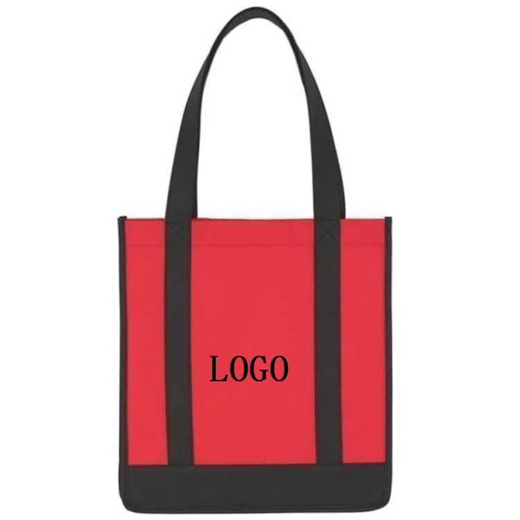 Non-Woven Two-Tone Shopper Tote Bag 2