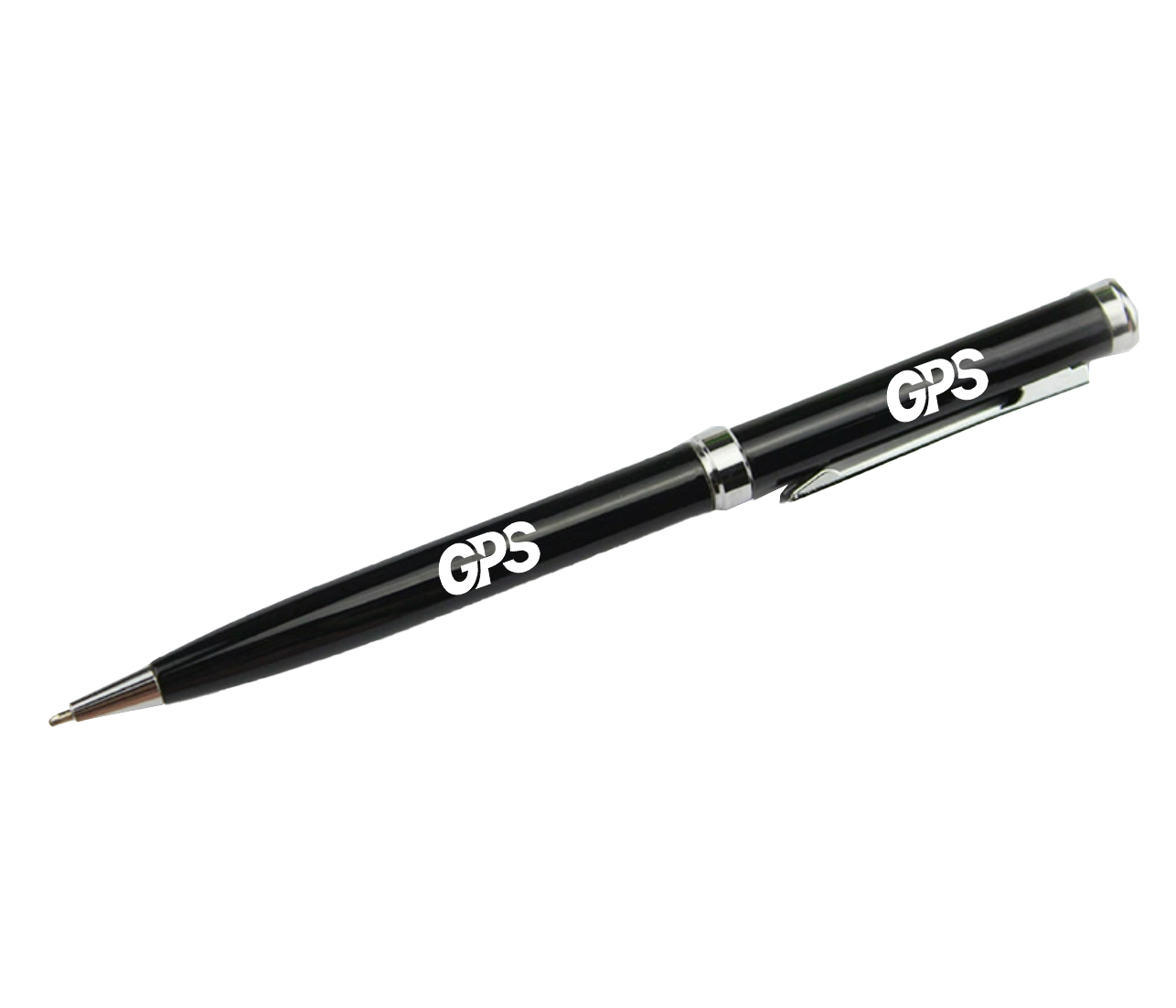 5.3" Black Metal Twist Ballpoint Pen 2