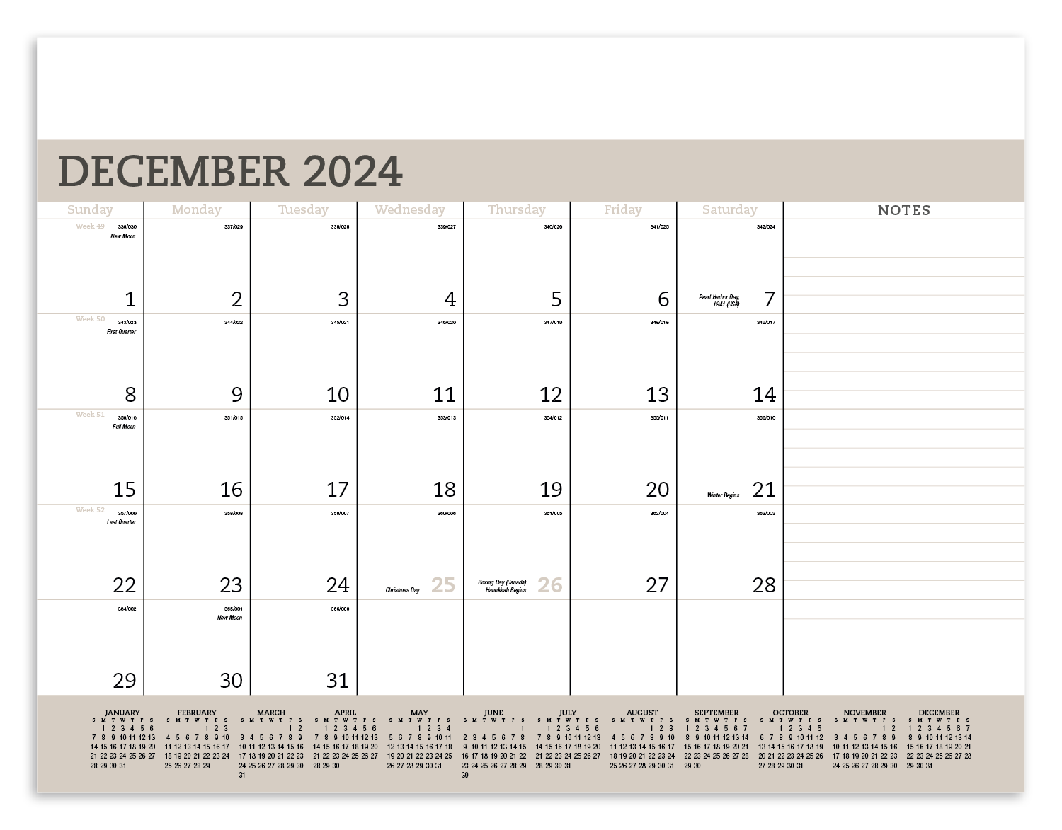 Triumph® Calendars Vinyl Desk Pad 22