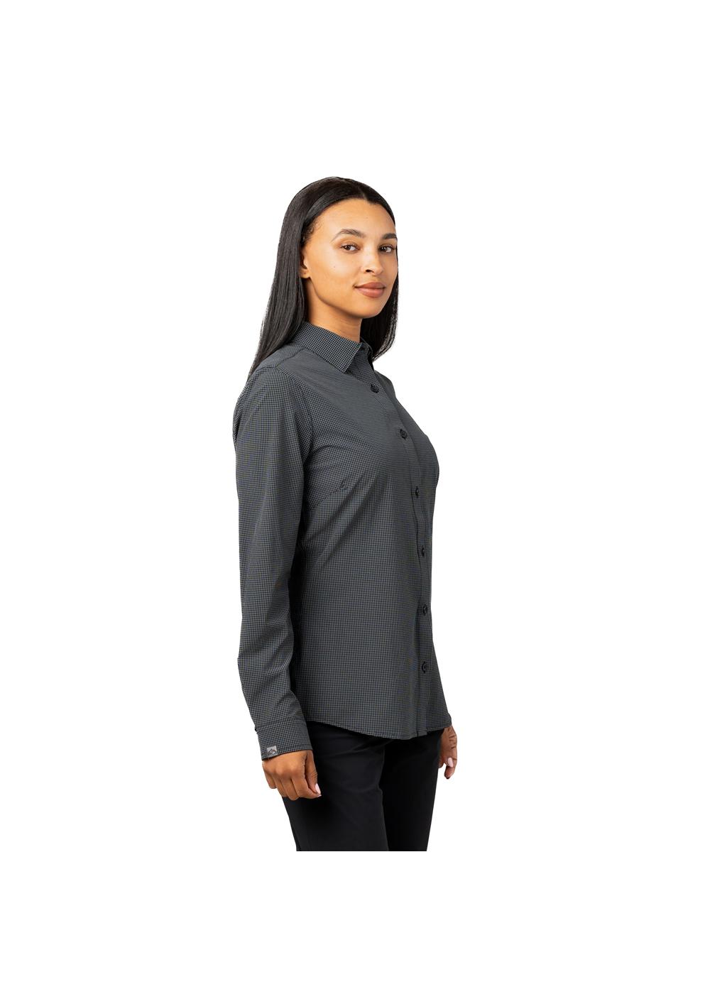 Storm Creek Women's Influencer 4-Way Stretch Windowpane Woven Shirt 10