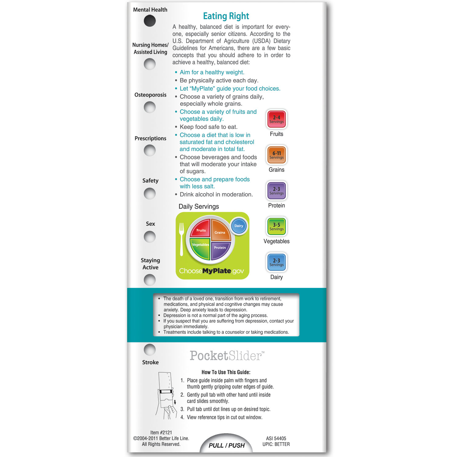 Pocket Slider - Senior's Health and Safety 2