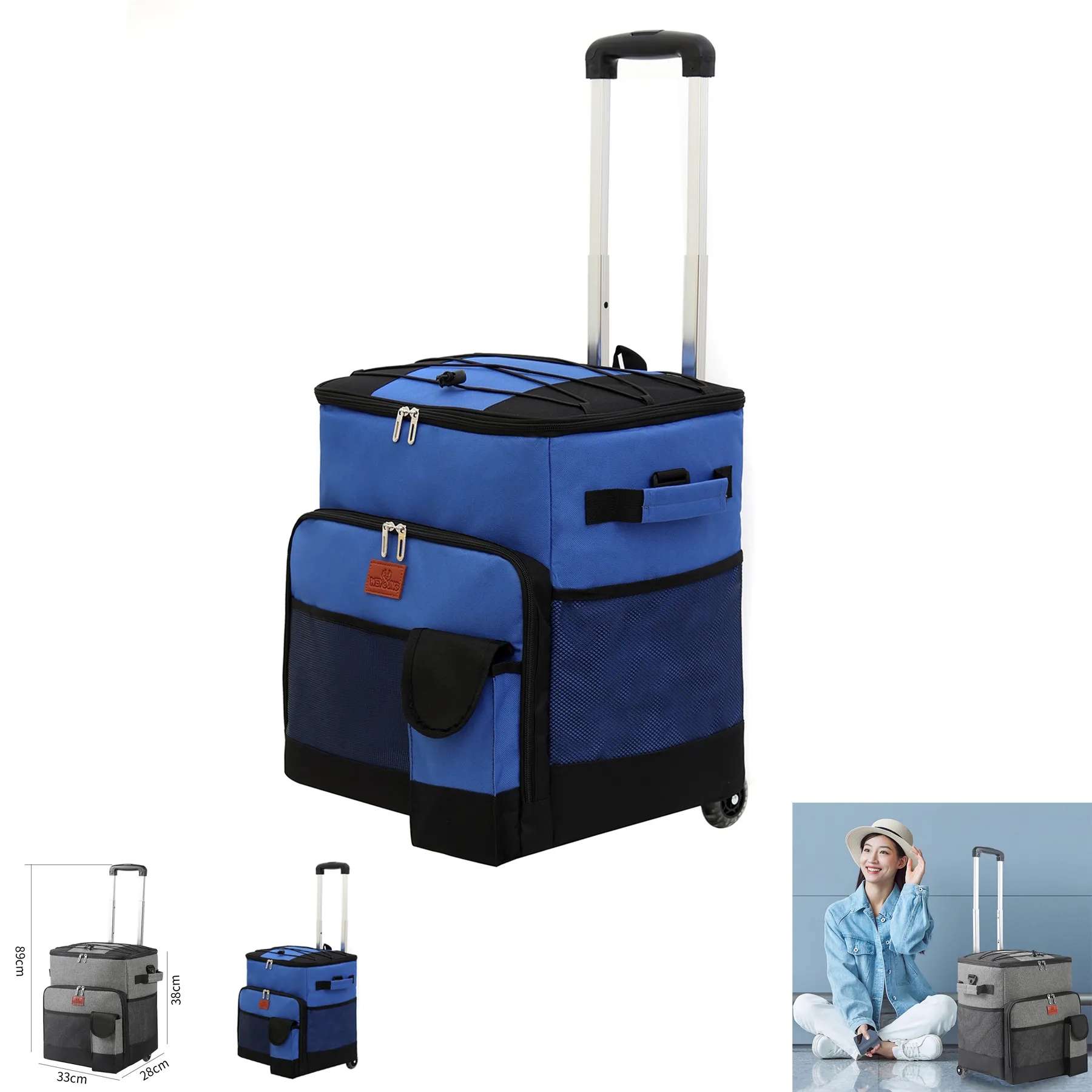 Insulated Collapsible Rolling Tailgate Bbq Beach Summer 1