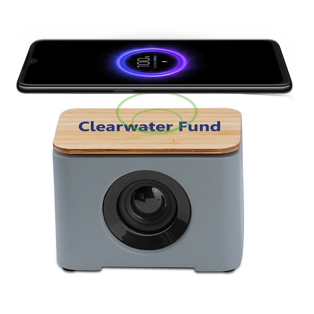 2 in 1 Bluetooth Wireless Speaker with Wireless Charger 4