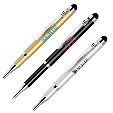 EXTENDABLE BRASS BALLPOINT STYLUS PEN 1