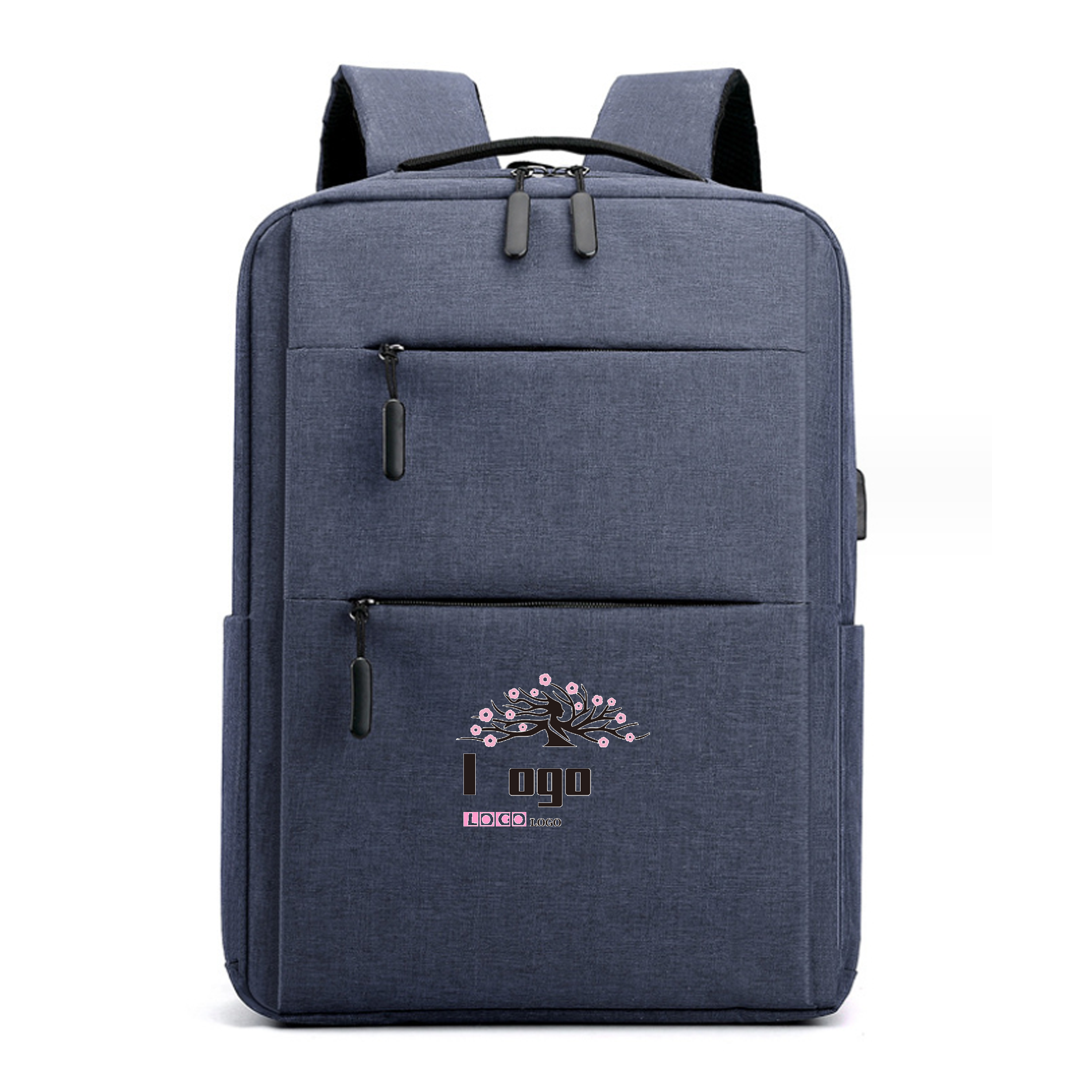 Oxford Cloth Double Zip Computer Bag 25 MOQ 2