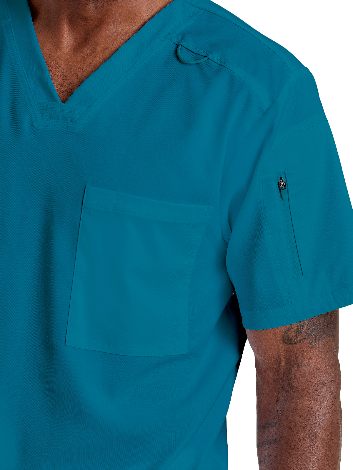 Grey's Anatomy Spandex Stretch - Men's Two-Pocket V-Neck Murphy Scrub Top 11