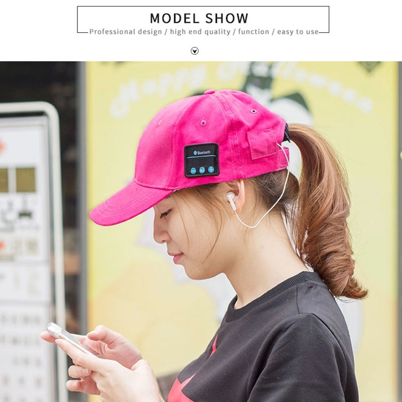 Peaked Cap with Earphones 2