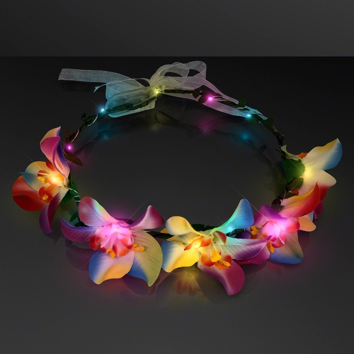 LED Orchid Flower Crown 2