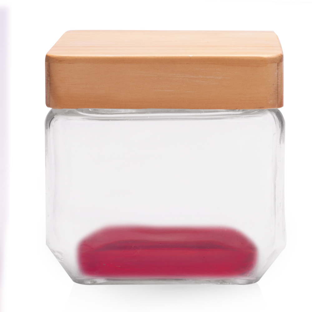 27 oz. Glass Candy Jars with Wooden Lid 5