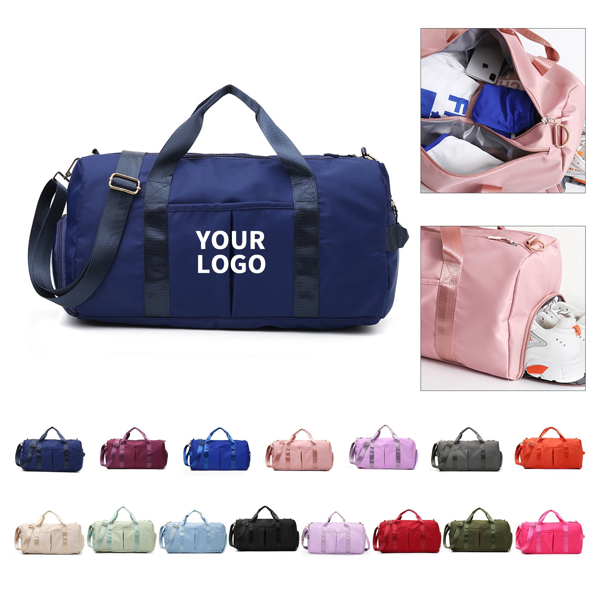Oxford Travel Duffle Bag With Shoe Compartment 19" 15