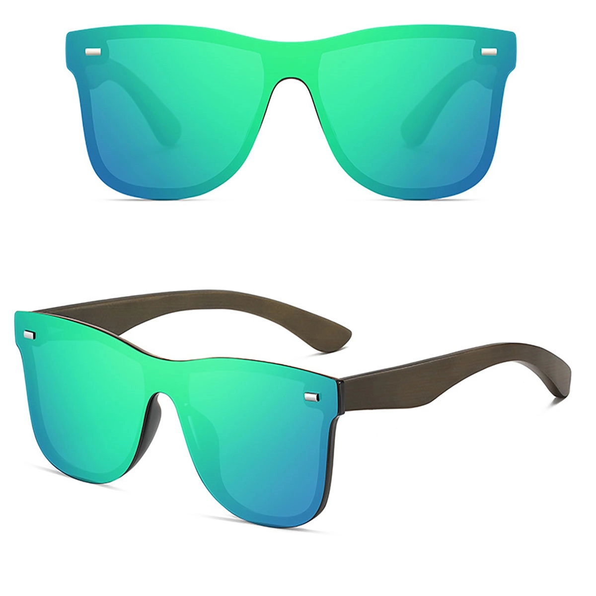 Customize Polarized Sunglasses With Wooden Frame Legs 6