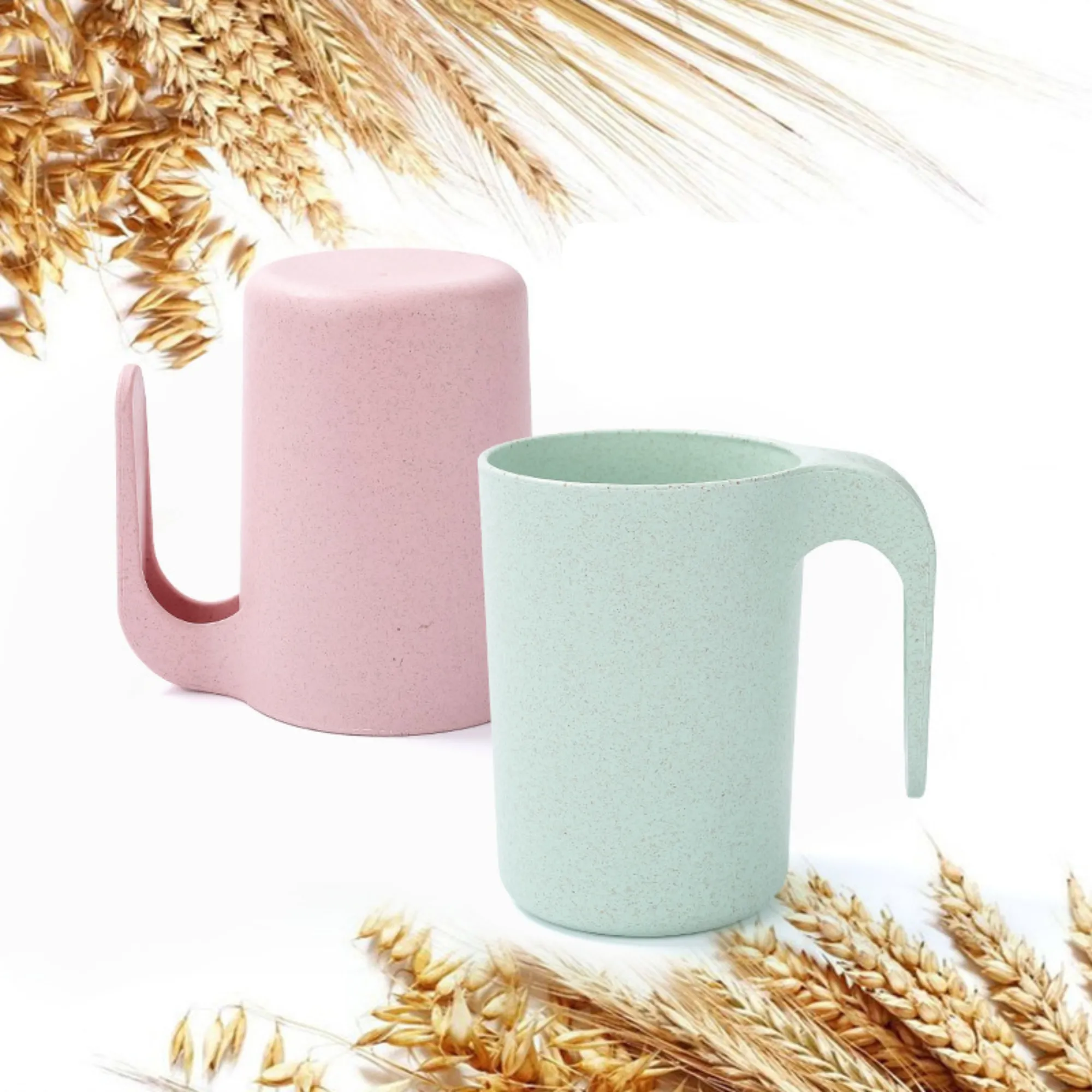 Colorful Wheat - based Custom - Logo Mugs 2